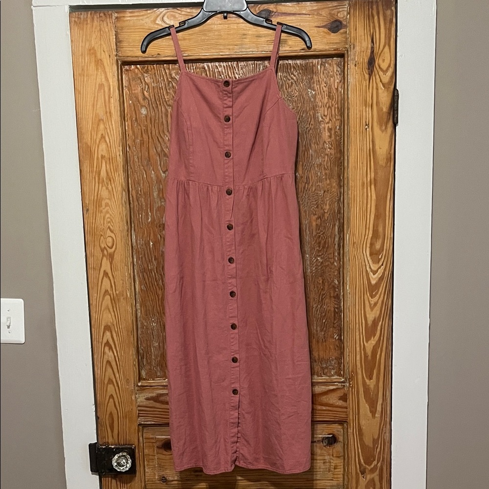 Old Navy Pink Button-Down Dress
